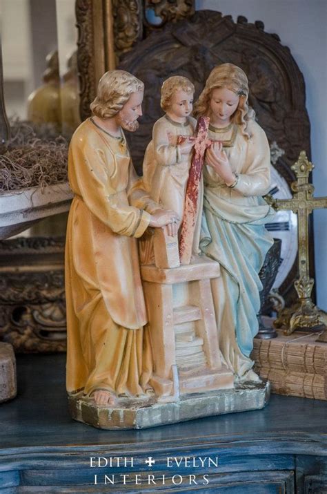 The holy family, resin statue. HOLD for Holly: Antique Holy Family Statue, Large Size ...
