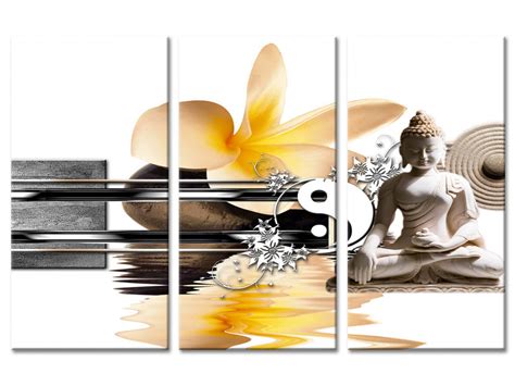 Cette toile imprimée au style zen et nature. Déco murale zen pas chère - Tableaux design en toile imprimée
