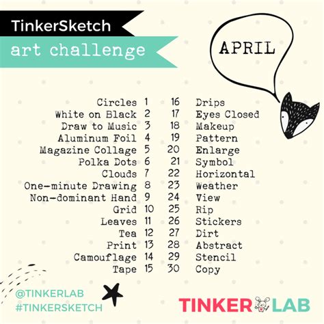April Art Challenge | TinkerLab