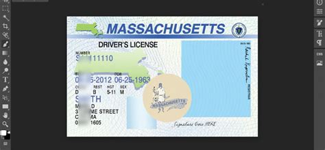 Massachusetts Driver License Template In Psd Format Fakedocshop