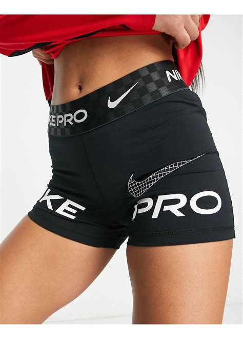 Nike Nike Pro Training Dri Fit 3 Inch Booty Shorts In Black Lyst Uk