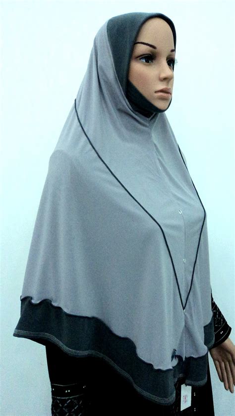 Tudung labuh berdagu material benang hitam l. Tudung Labuh di al-aisy collection: TUDUNG 2XL BERDAGU KOD108
