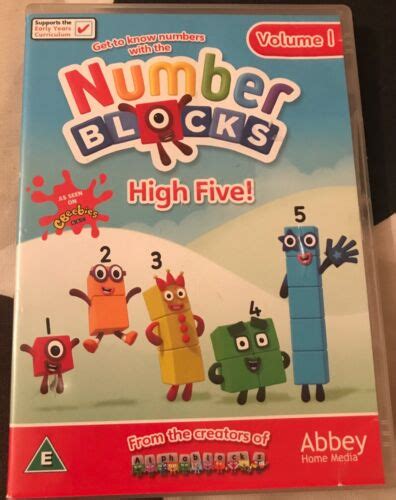 Number Blocks Dvd High Five Oop Rare Volume 1 Childrens Adventure