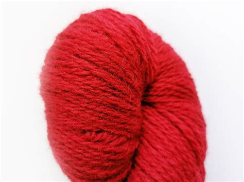 Red Wool 100 Wool Yarn For Knitting Mitten Wool Scarf Hat Etsy
