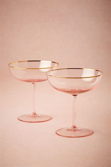 pink gold champagne glasses champagne glasses vintage champagne bohemian wedding inspiration