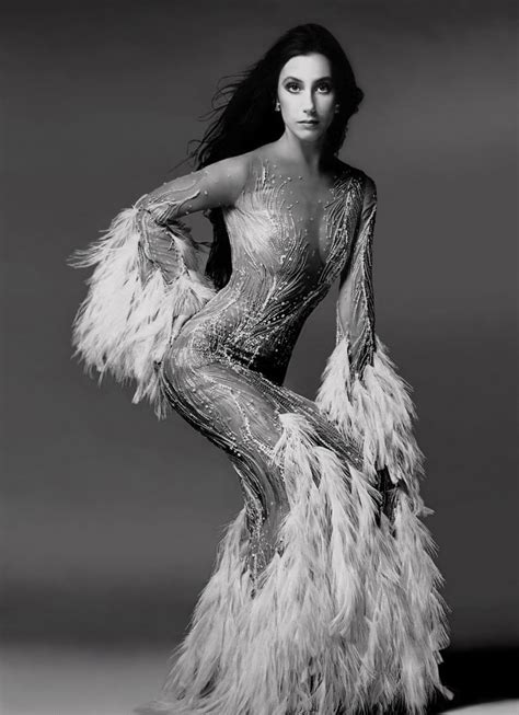 Cher In A Bob Mackie Gown Photographed By Richard Avedon For Vogue