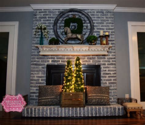 A whitewash brick fireplace is a classic choice, but a black painted fireplace adds drama. Hometalk | Painted Brick Fireplace-Farmhouse Inspiration