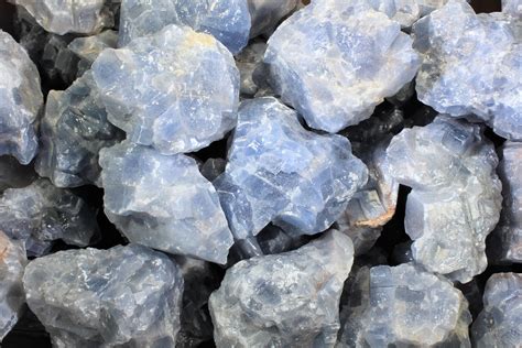 Blue Calcite Healing Crystals Raw Blue Calcite Crystals Etsy