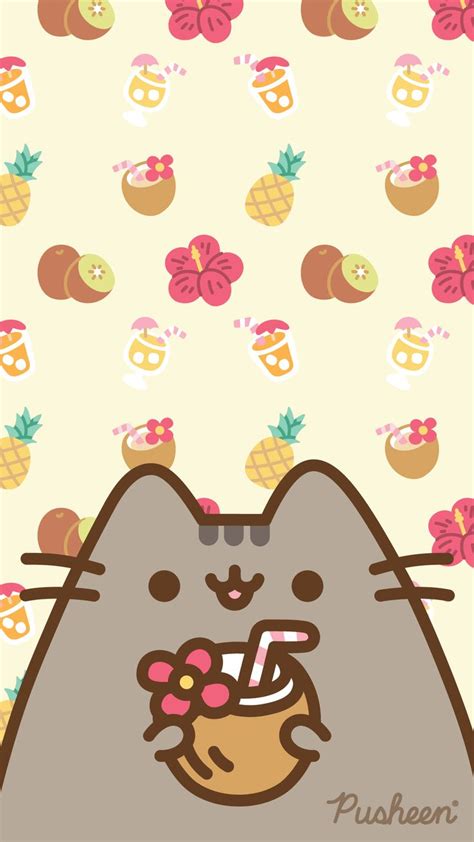 Helloisland Pusheen Cute Kawaii Wallpaper Pusheen Cat