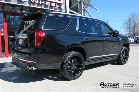 Gmc Yukon Denali With 24in Vossen Hf6 4 Wheels And Amp All Flickr