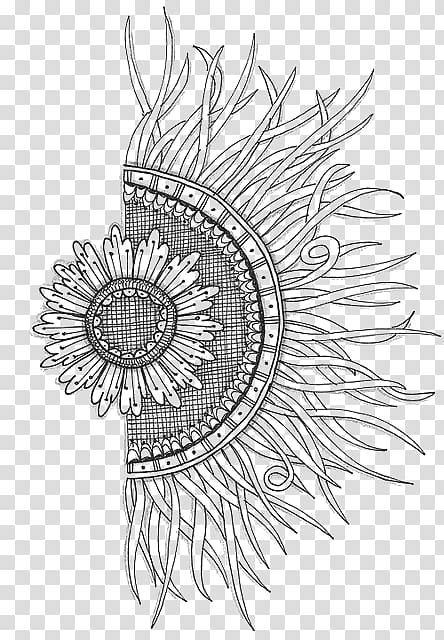 Free Free 225 Mandala Sunflower Svg Black And White SVG PNG EPS DXF File
