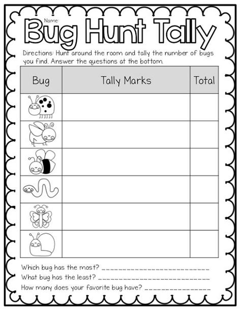 Tally Marks First Grade Activity Shelter