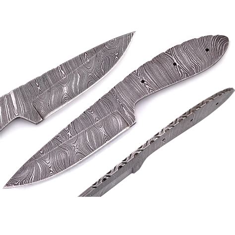 Professional Damascus High Quality Steel Blank Blade Knives Hunting