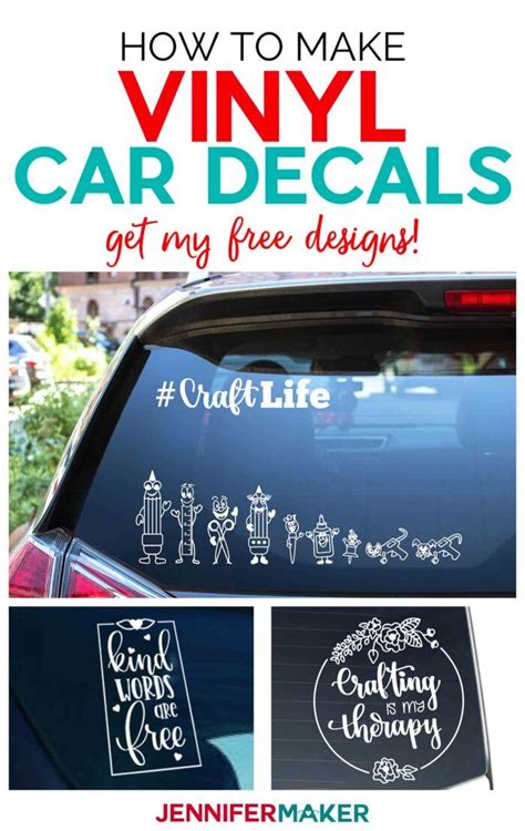 Vinyl Car Decals Quick And Easy To Make Your Own Jennifer Maker