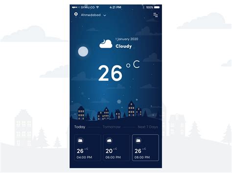 Weather App  By Mausami Dabhi On Dribbble