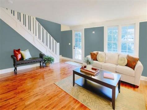 May 21, 2018 · these medium gray paint colors have a bit more depth (and read a bit darker) than the light gray paint colors discussed above. Warm wood floor color, cool wall color | Blue paint living ...