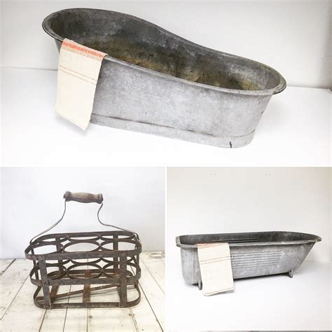 Bath tubs └ bathing, grooming └ baby all categories food & drinks antiques art baby books, comics & magazines business cameras cars, bikes, boats clothing, shoes & accessories coins collectables computers/tablets & networking crafts dolls. Antique French Zinc Tub - Slipper Tub Galvanized Tub ...