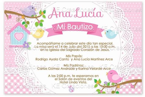 Invitaciones Bautizo Niña Pajaritos Vintage Kit Imprimible 8000 En