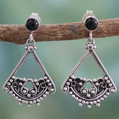 onyx dangle earrings whispers of love sterling silver pendants sterling silver necklace