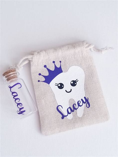 Personalized Tooth Fairy Keepsake Bag Tooth Pouch Fairy Etsy