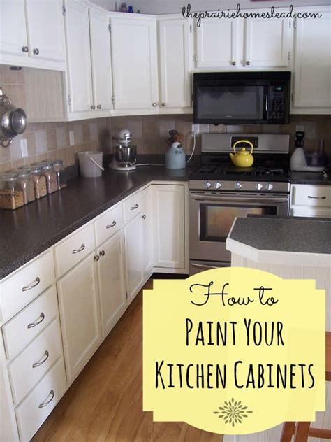 How To Paint Your Kitchen Cabinets • The Prairie Homestead