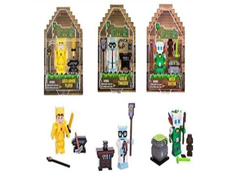 Terraria Basic Collectors Figures With Accessories X 3 Gold Armor