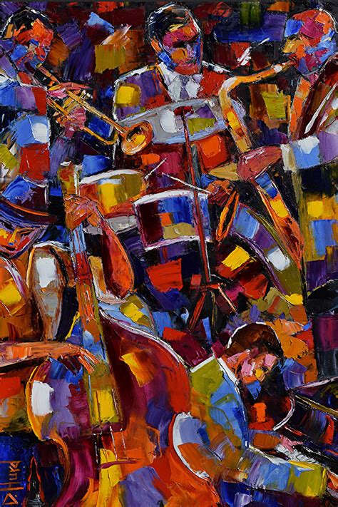 Artists Of Texas Contemporary Paintings And Art Abstract Jazz Painting
