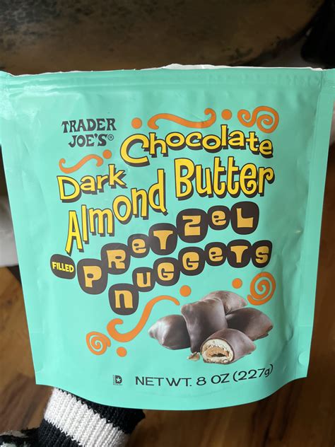 Dark Chocolate Almond Butter Filled Pretzel Nuggets R Traderjoes