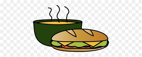 Sandwich With Bowl Of Soup Clip Art Sandwich With Bowl Clipart Free