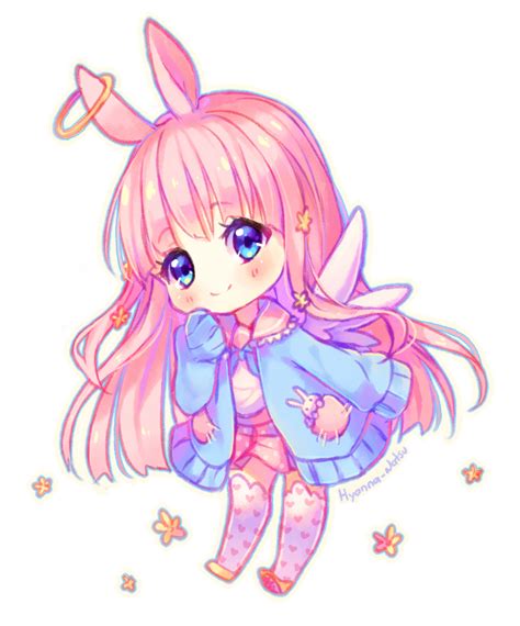 Commission Angel Bunny Anime Chibi Cute Anime Chibi Chibi Girl