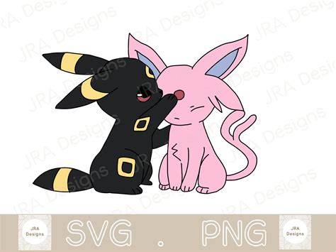 Espeon And Umbreon Svg And Png Pokemon Svg Cricut Cut File Etsy New Zealand