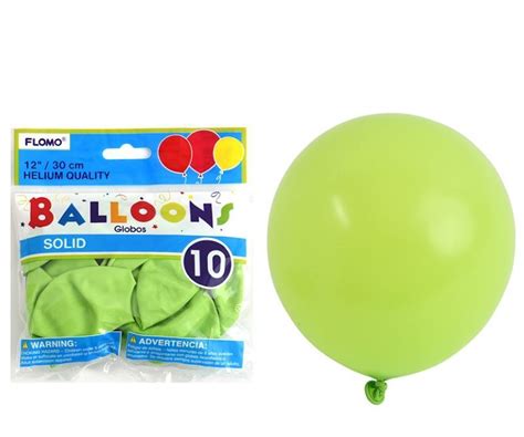Wholesale Solid Party Balloons Lime Green 12 10 Pack Dollardays