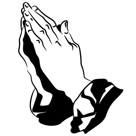 Faith Svg Praying Hands Svg Religious Svg Praying Hands Outline Svg
