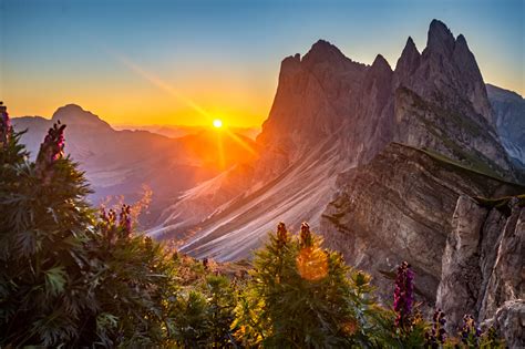 3840x2160 Sunrise At The Dolomites Italy 4k Hd 4k Wallpapers Images