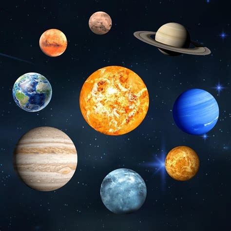 ¿quieres saber más sobre la parte del universo donde vivimos? Planetas Sistema Solar Fluorescentes 9 Pçs 30cm Estrela ...