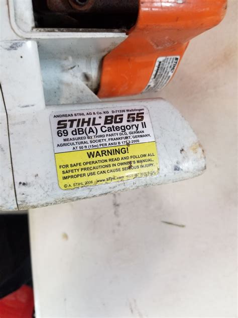 Simple check the on/off switch, or your owner's manual if this concept puzzles you. STIHL BG55 GAS LEAF BLOWER - Big Valley Auction