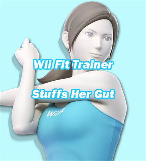 Wii Fit Trainer Stuffs Her Gut By Watchoutforbees On Deviantart