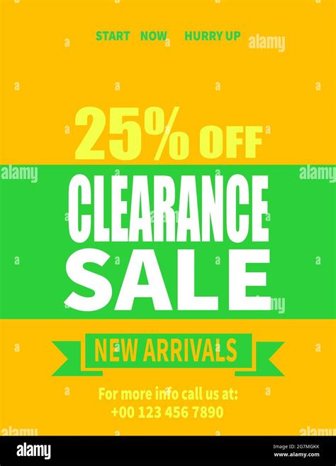 Clearance Sale Poster Flyer Or Social Media Post Template Design