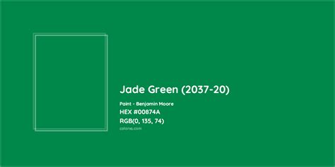 Benjamin Moore Jade Green 2037 20 Paint Color Codes Similar Paints