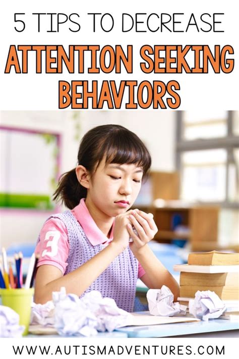 Five Tips To Decrease Attention Seeking Behavior Autism Adventures