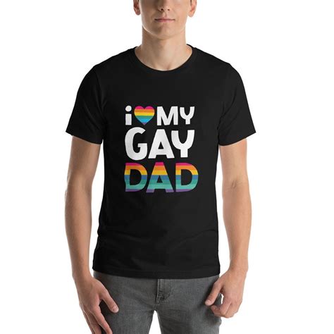 i love my gay dad lgbt father s day unisex t shirt beeteeshop