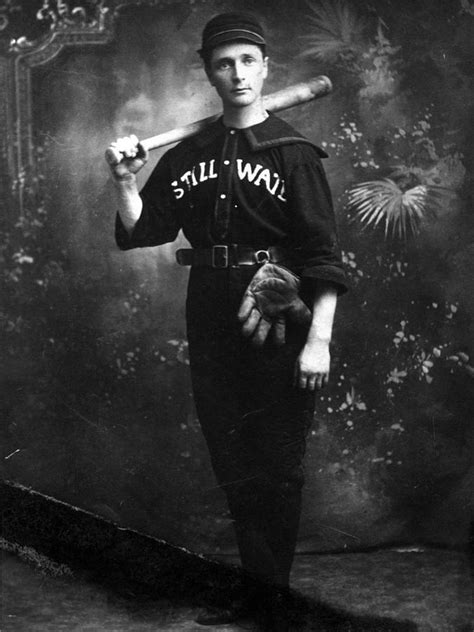 Man Male In Baseball Uniform 1890s Black White Photograph By Mark