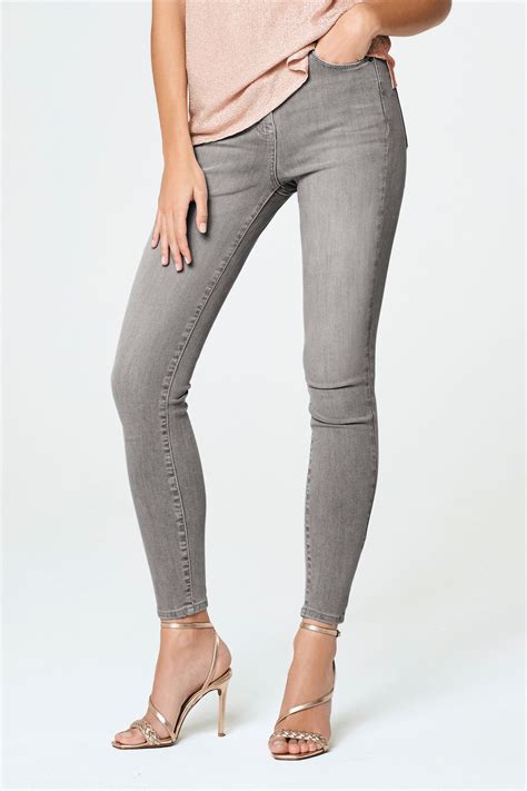 Womens Next Light Grey Hypercurve Skinny Jeans Grey Light Grey Jeans