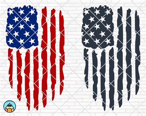 Distressed Usa Flag Svg