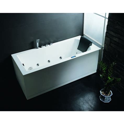 The estimates should only be used for. ARIEL 59-in White Acrylic Freestanding Whirlpool Tub with ...