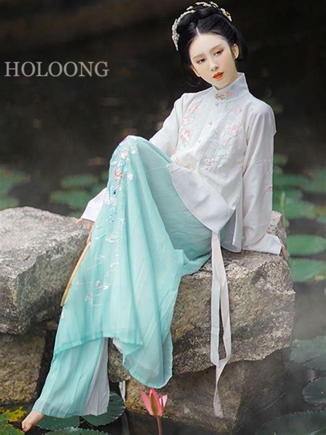 Orient Asian Clothes Modern Ruqun Ru Dresses Ming Dynasty Hanfu Women
