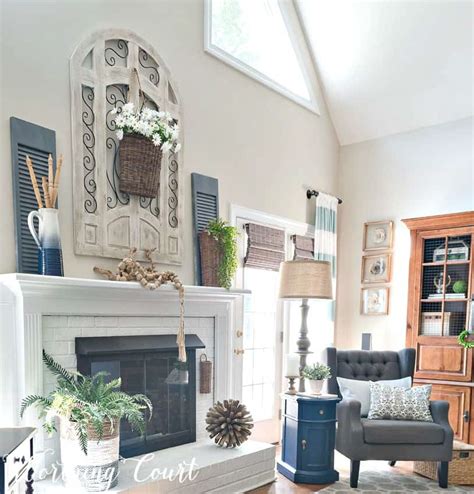 How To Keep Your Fireplace Decor Simple For The Summer