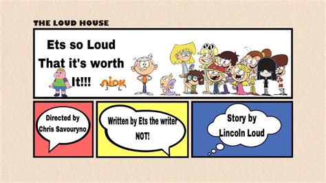 My Loud House Title Card By Etstheclarencefan On Deviantart