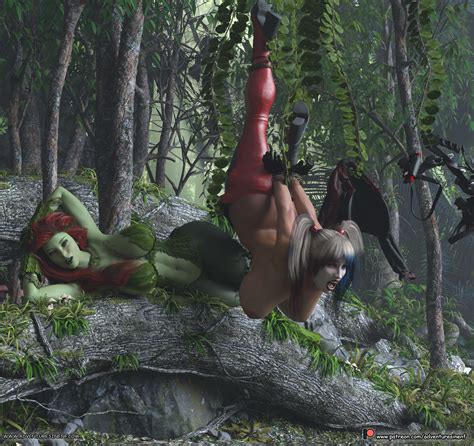 poison ivy strip harley quinn by alfabravo hentai foundry