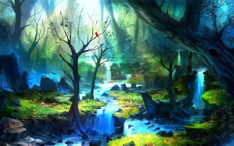 Enchanted Forest Background Wallpapersafari